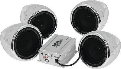 Boss Audio Systems - SPEAKERS MC - Blue Tooth - CHROME - 2 PAIR - MC470B