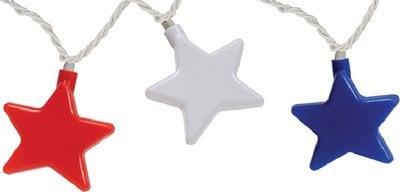 Camco Marine - Party Lights Patriotic Stars Replaces P/n 117-42656 Rvx - 42656