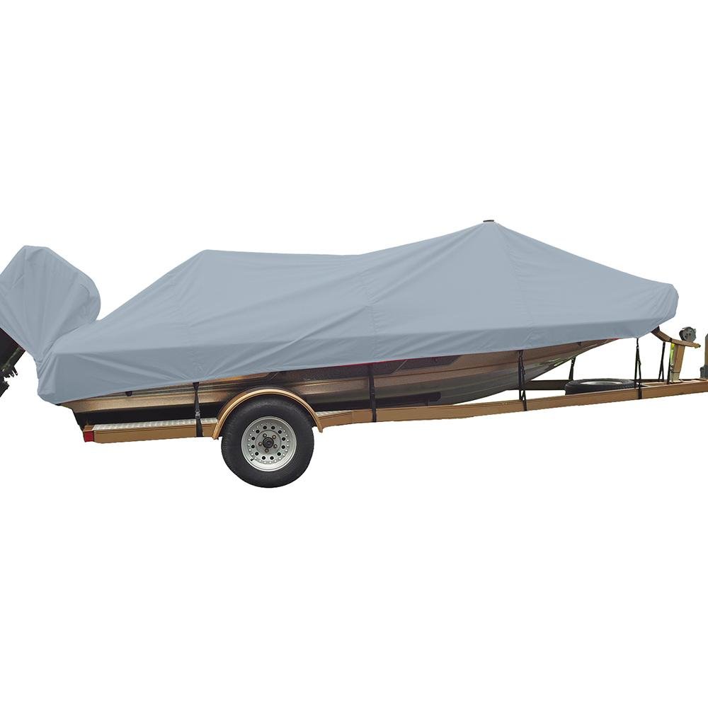 Carver Performance Poly-Guard Styled-to-Fit Boat Cover - Fits 20.5' Wide Style Bass Boats - Grey - 77220P-10