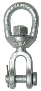 Chicago Hardware - Galvanized Jaw & Eye Swivel - 1/4" - 216050