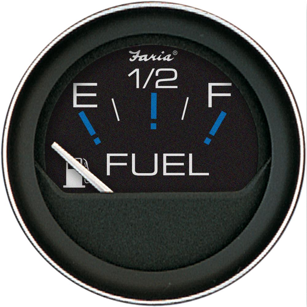 Faria - Coral Black 2" Fuel Level Gauge (E-1/2-F) - 13001