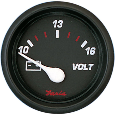 Faria Professional Red 2" Voltmeter - 14605