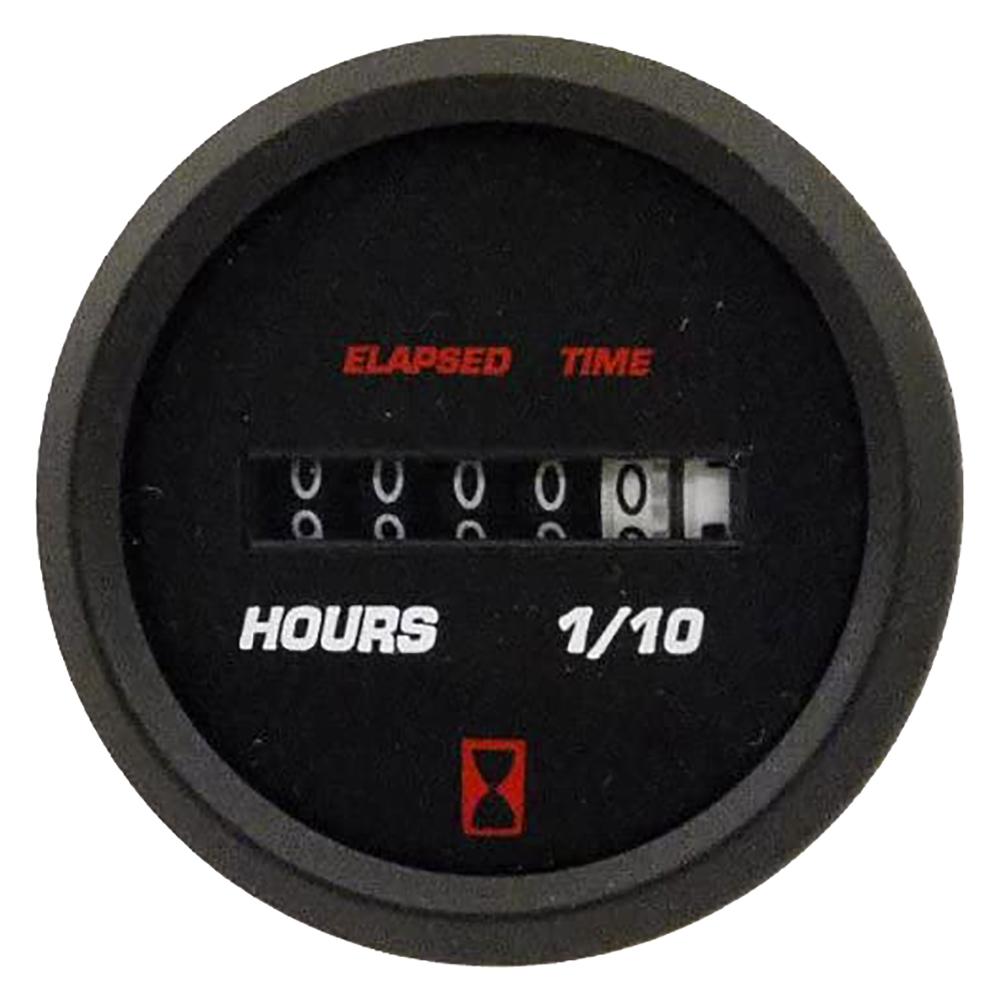 Faria Professional Red 2" Hourmeter Gauge - Analog - 14613