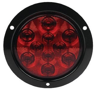 LED 4" ROUND LIGHT WITH MOUNTING FLANGE (FULTYME RV) - 1151