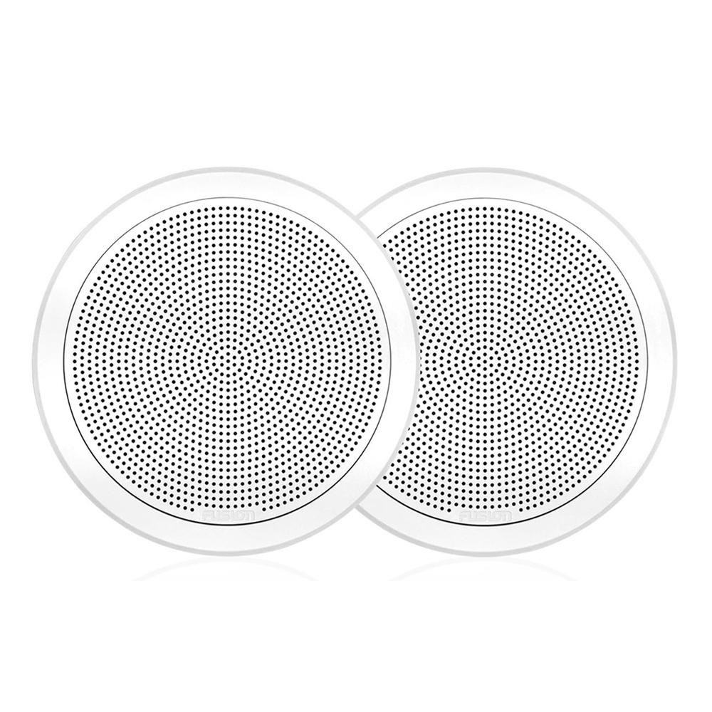 FUSION - FM-F65RW FM Series 6.5" Flush Mount Round Marine Speakers - White Grill - 120W - 010-02299-00