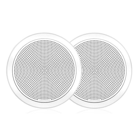 FUSION - FM-F65RW FM Series 6.5" Flush Mount Round Marine Speakers - White Grill - 120W - 010-02299-00