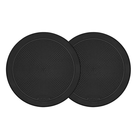 FUSION - FM-F65RB FM Series 6.5" Flush Mount Round Marine Speakers - Black Grill - 120W - 010-02299-01