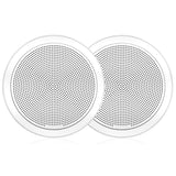 FUSION - FM-F77RW FM Series 7.7" Flush Mount Round Marine Speakers - White Grill - 200W - 010-02300-00