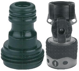 Gilmour - Quick Connector with Shut-Off Valve Set - 2 Male / 1 Female - 29QC