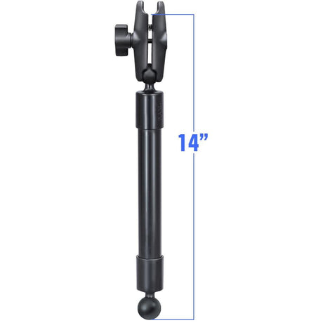 RAM Mount - 14" Long Extension Pole with 2 1" Ball Ends and Double Socket Arm - RAP-BB-230-14-201U