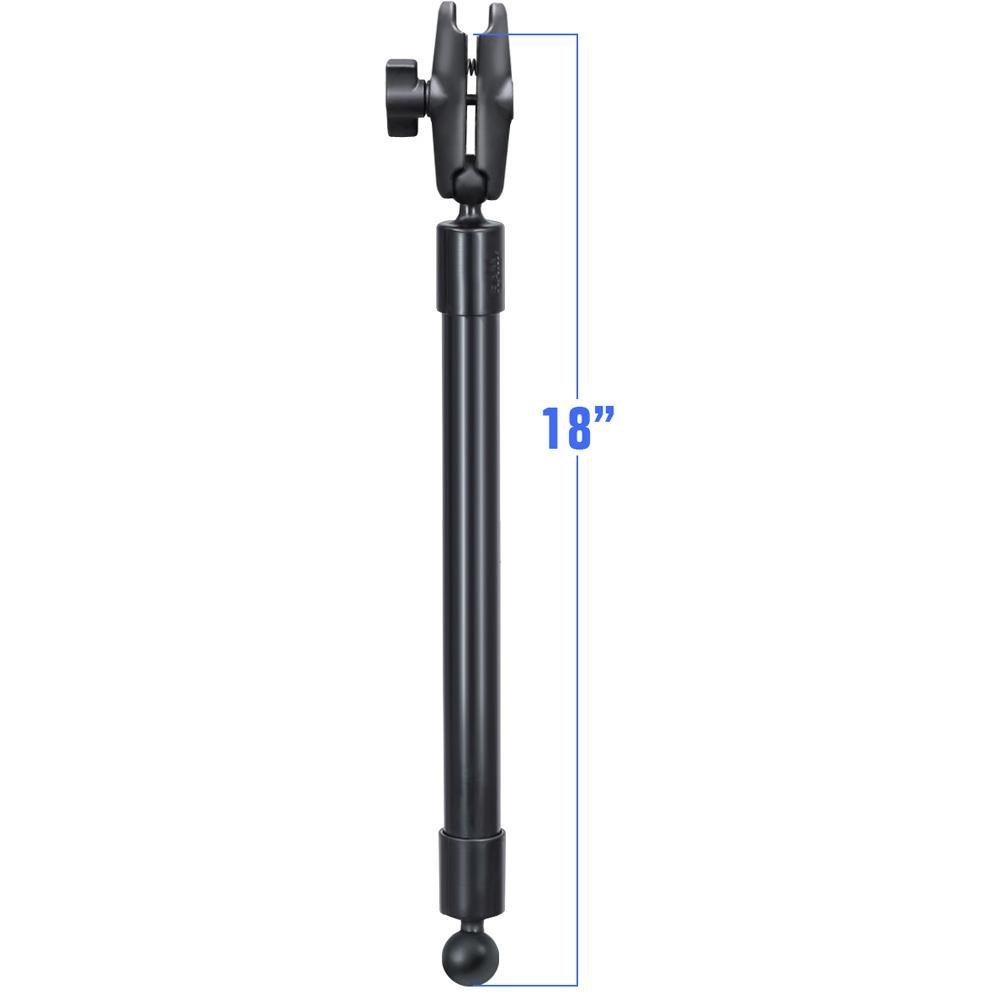 RAM Mount - 18" Long Extension Pole with 2 1" Ball Ends & Double Socket Arm - RAP-BB-230-18-201U