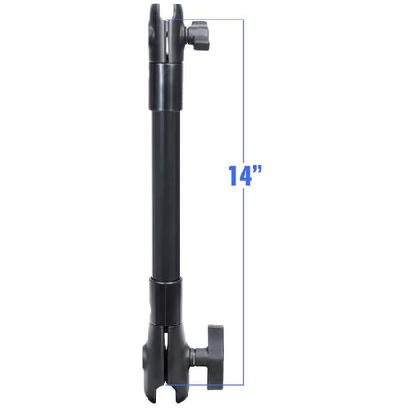 RAM Mount - 14" Long Extension Pole with 1" and 1.5" Single Open Socket - RAP-CB-201-14U