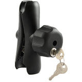 RAM Mount - Double Socket Arm with Locking Knob for 1.5" Ball Bases - RAM-201LU