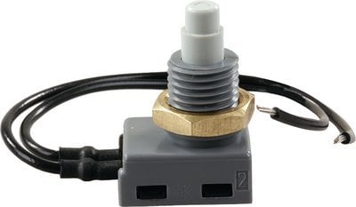 JR Products - 12V Push Button On/Off Switch - 13985