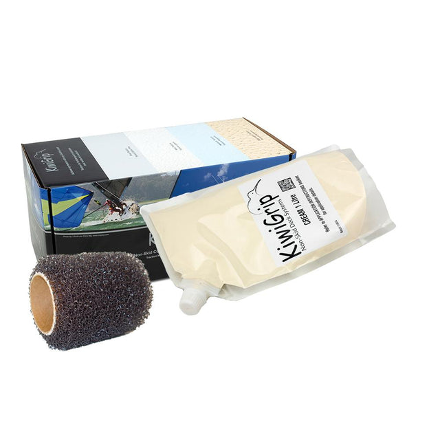 KiwiGrip 1 Liter Pouch - Cream w/4" Roller - KG-1CP-R