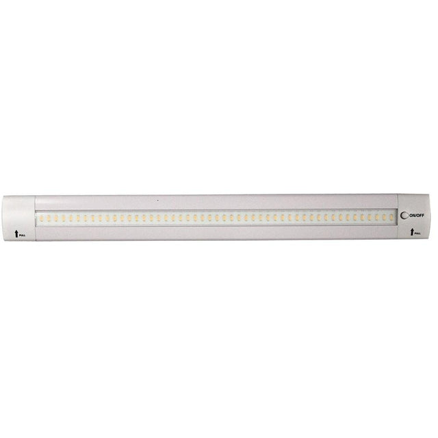 Lunasea 12" Adjustable Angle LED Light Bar - w/Push Button Switch - 12VDC - Warm White - LLB-32KW-01-M0