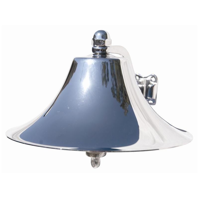 BELL 8" CHROME BRASS