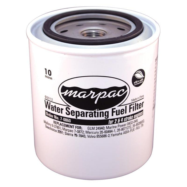Marpac Fuel Water Separating Filter - 10 Micron - Replaces Yamaha MAR-FUELF-IL-TR & Sierra 18-7845