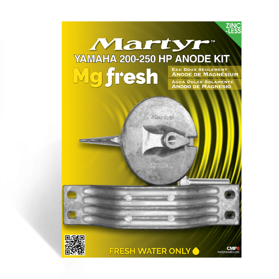 Martyr Anodes - Yamaha Anode Kits - Magnesium - CMY200250KITM
