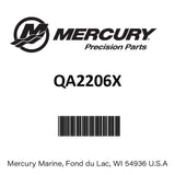 Mercury - Black Diamond Quicksilver Propeller - 3-Blade - 85 to 140 HP Evinrude - Johnson V-4 - 13.3 Dia. - 17 Pitch - QA2206X