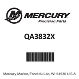 Mercury - Black Diamond Quicksilver Propeller - 3-Blade - 85 to 140 HP Evinrude - Johnson V-4 - 14 Dia. - 13 Pitch - QA3832X