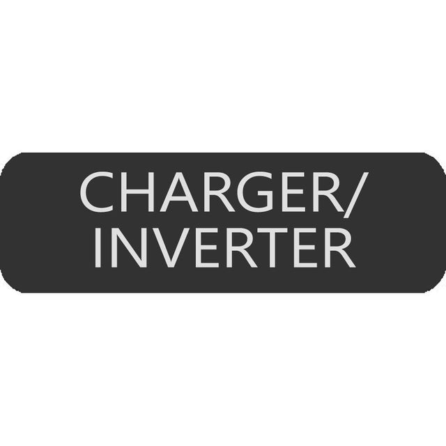Blue Sea 8063-0094 Large Format Charger/Inverter Label - 8063-0094