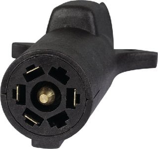 7-WAY ROUND TO 5-WAY FLAT ROUND ADAPTER (OPTRONICS) - A75TBP