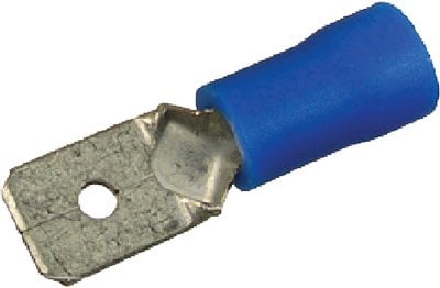 Helm Products, Inc - 16-14 AWG .250 MALE CONN 100,VINYL INSULATED QUICK CONNECTS - 1856E