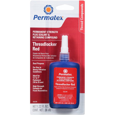 Permatex - Permanent Strength Threadlocker Red - 26240