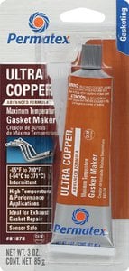 Permatex - Ultra Copper Hi-Temp RTV Silicone Gasket Maker - 3 oz. - 81878