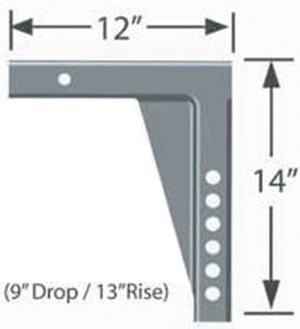 Progress Mfg Inc - ADJ SHANK 9IN DROP/13IN RISE/1,EQUAL-I-ZER PARTS BREAKDOWN MODELS 6K - 14K - 90024400