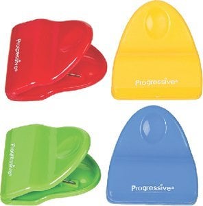 Progressive International Corp - Prepworks Mini Bag Clips (Includes 4 Colors, Red, Yellow, Green and Teal) - GT6027