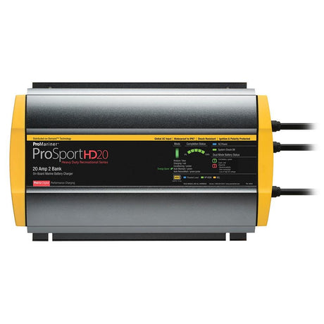 ProMariner - ProSport HD Waterproof Marine Battery Charger Gen 4 - 20 Amp - 2 Bank - 44020