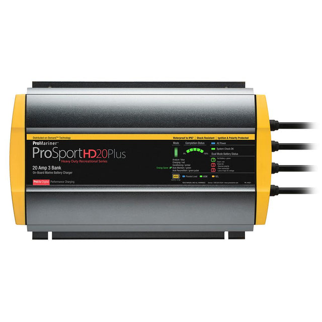 ProMariner - ProSport HD Waterproof Marine Battery Charger Gen 4 - 20 Amp - 3 Bank - 44021