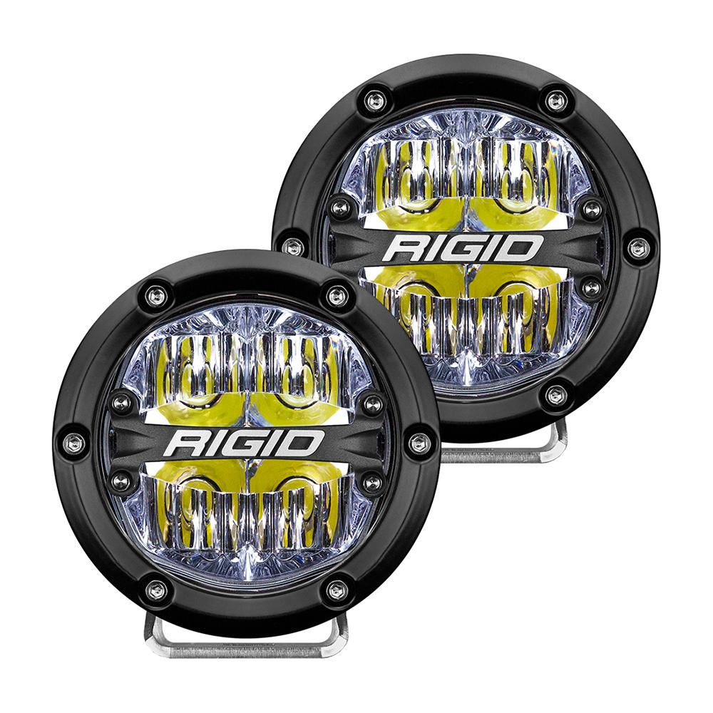 RIGID Industries 360-Series 4" LED Off-Road Fog Light Drive Beam w/White Backlight - Black Housing - 36117