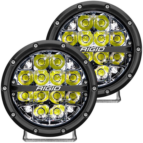 RIGID Industries 360-Series 6" LED Off-Road Fog Light Spot Beam w/White Backlight - Black Housing - 36200