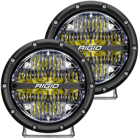 RIGID Industries 360-Series 6" LED Off-Road Fog Light Drive Beam w/White Backlight - Black Housing - 36204