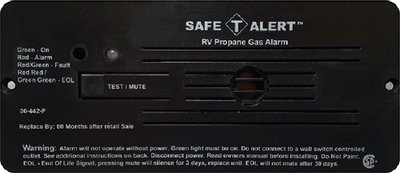 LP GAS ALARM WITH HOOK & LOOP MOUNT (SAFETALERT) - 30442PBL