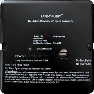 45 SERIES - DUAL CARBON MONOXIDE / PROPANE ALARM (SAFETALERT) - 45742BL