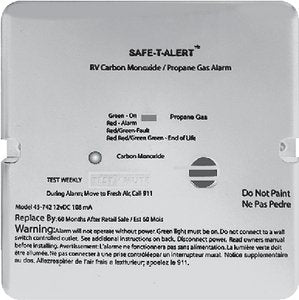 45 SERIES - DUAL CARBON MONOXIDE / PROPANE ALARM (SAFETALERT) - 45742WT