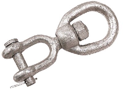 Sea-dog Line - Eye & Jaw Swivel Drop Forged Steel & Galvanized - 5/16" - 181208