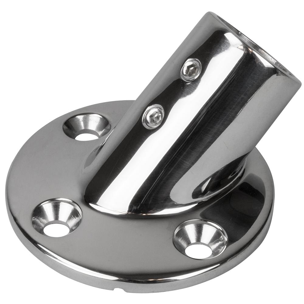 Sea-Dog Line - Round 1" Outside Diameter Base Fitting Cast 316 Stainless Steel 1/4" Fastener - 2804511