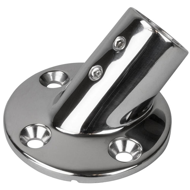 Sea-Dog Line - Round 1" Outside Diameter Base Fitting Cast 316 Stainless Steel 1/4" Fastener - 2804511