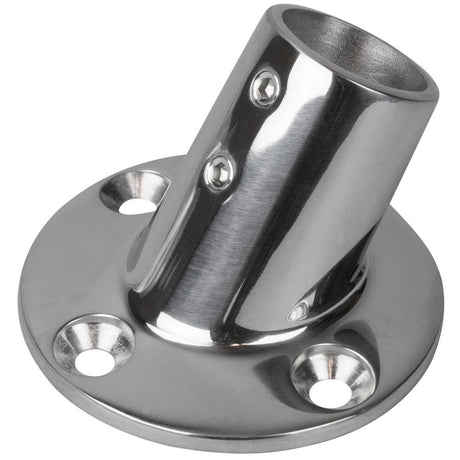 Sea-Dog Line - Round 1" Outside Diameter Base Fitting Cast 316 Stainless Steel 1/4" Fastener - 2806011
