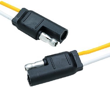 Sea Choice - 2 Pole Molded Line Connector With 12" Lead On Each Side - 13841