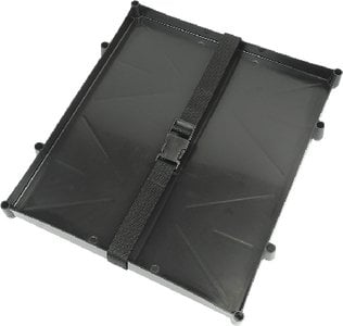 Seachoice - Dual Battery Tray with Poly Strap -14-1/8" L x 12-3/8" W x 1-1/8" H - 24/cs - 22046