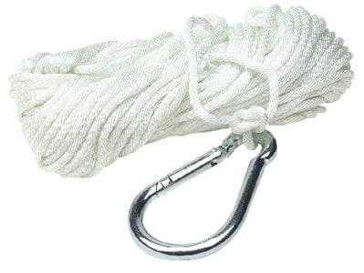 Sea Choice - Solid Braid Nylon Anchor LineWhite, 3/16" x 100' - 40221