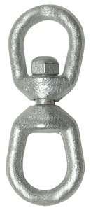 Seachoice - Hot Dip Galvanized Eye & Eye Swivel - 1/4" - 43500