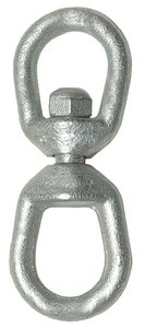 Seachoice - Hot Dip Galvanized Eye & Eye Swivel - 3/8" - 43520