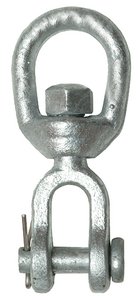 Seachoice - Hot Dip Galvanized Jaw & Eye Swivel - 1/4" - 43600